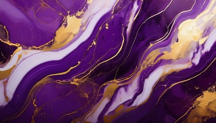 abstract purple marble texture with gold splashes purple luxury background