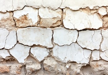 Fototapeta premium Aged, cracked, and rustic gray concrete wall texture, serving as a background element with an old grunge design