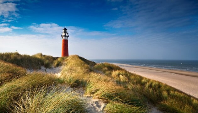 list ost lighthouse at the dune beach sylt schleswig holstein