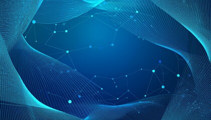 abstract technology border background point and line composition on gradient blue background concept of scientific technology innovation