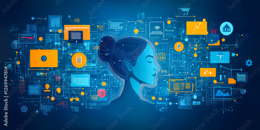 Poster digital recruitment platforms revolutionizing job applications with personalized and efficient tools