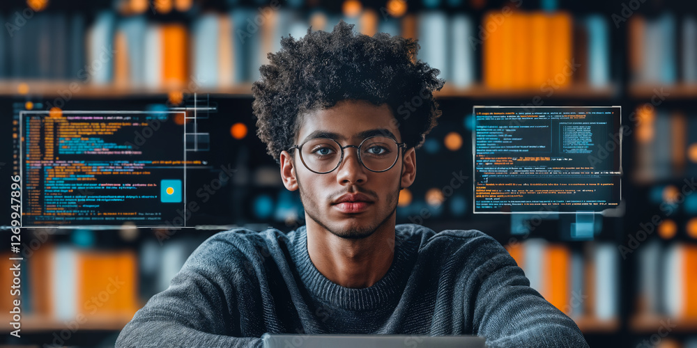 Poster ai-powered tutoring revolutionizing education with personalized learning experiences and technologic