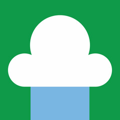 Rainfall simple geometric weather symbol