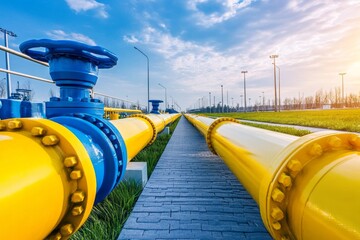 Industrial-grade biomethane pipelines efficiently distributing renewable gas to power grids