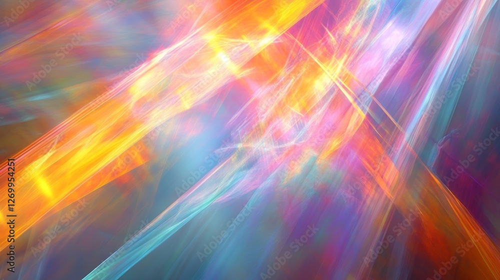 Aufkleber dynamic light and color abstract background for modern designs