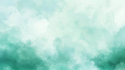 Fototapeta premium Abstract Blurred Light Green Watercolor Eco Background
