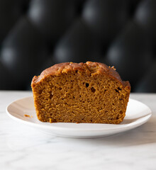 Banana Bread sliced homemade 