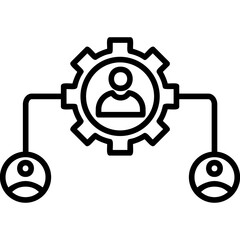 Obraz premium Management Icon