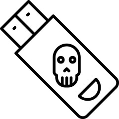 Infected Pendrive Icon
