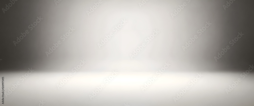 Poster empty gray studio background. design for displaying product.