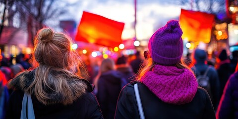 pro-choice abortion protest filled with mostly female activists