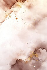 Soft, flowing abstract design featuring warm tones and golden ac