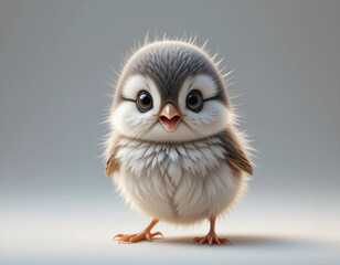 Fototapeta premium Tiny Acrobat: Titmouse