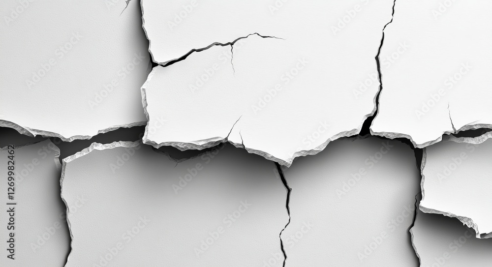 Poster fissures and voids are evident, causing damage to walls and causing the ground to collapse from eart