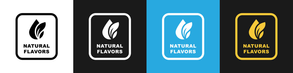 Natural Flavors vector icon isolated on different backgrounds.