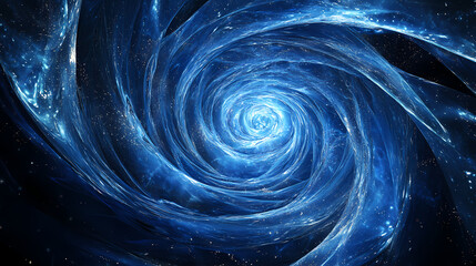 abstract blue spiral waves