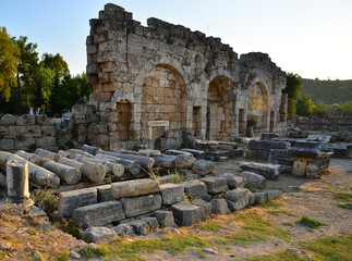 Perge Ancient City in Antalya, Turkey