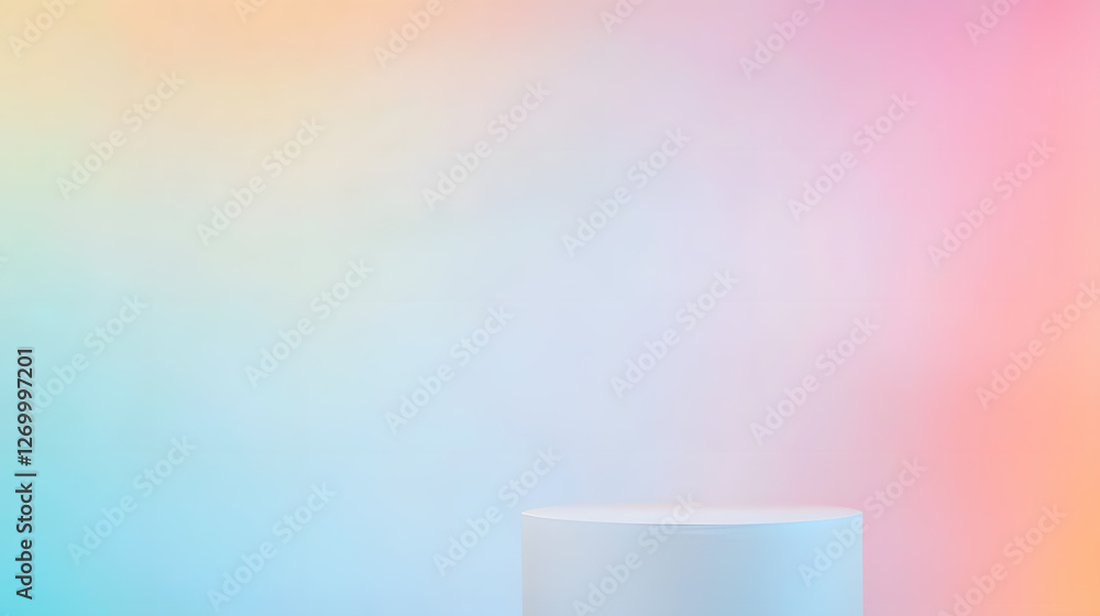 Poster Abstract colorful background design studio setting digital artwork soft focus creative concept for modern aesthetics