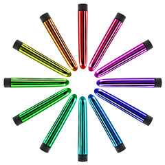 Colorful Vibrators, sex toys, dildos