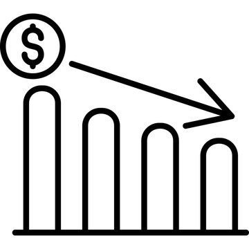 Profit Dicrease Icon