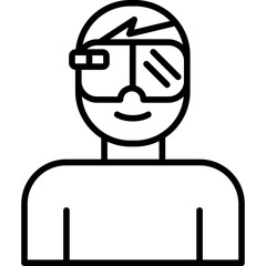 Augmented Reality Glasses Icon