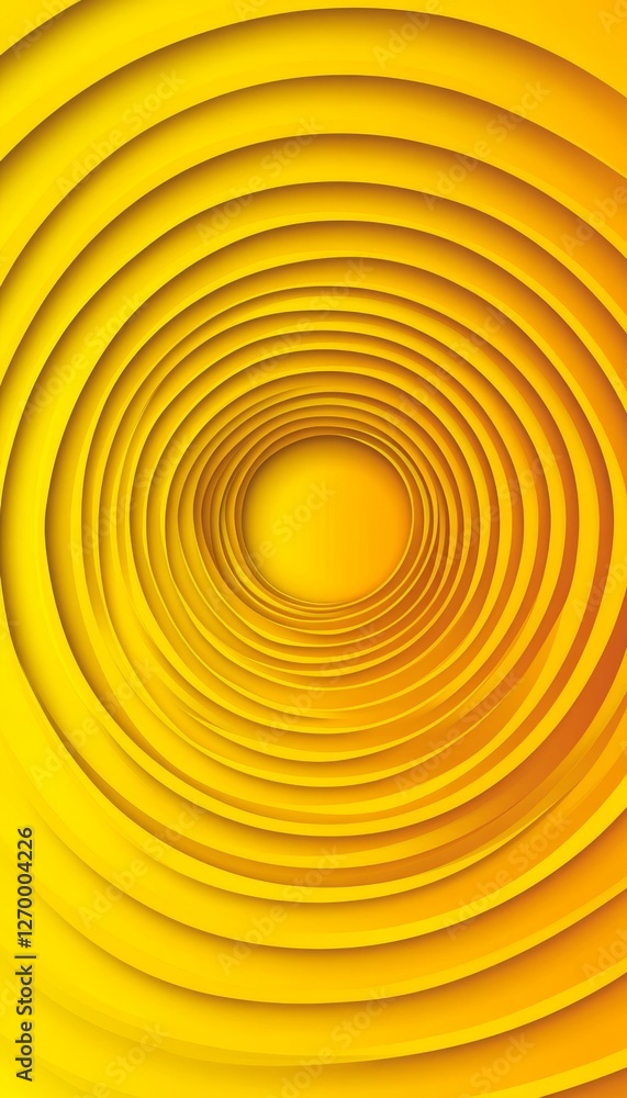Poster abstract minimalist texture background, 3d wave gradient pattern in monochromatic yellow, delicate