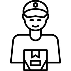 Delivery Man Icon