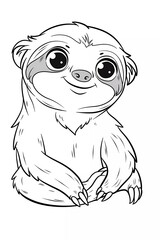 Sloth Coloring Page