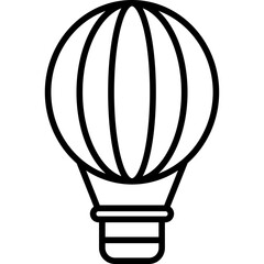Obraz premium Hot air ballon Icon