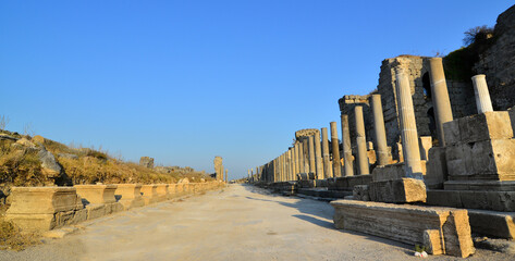 Fototapeta premium Perge Ancient City in Antalya, Turkey