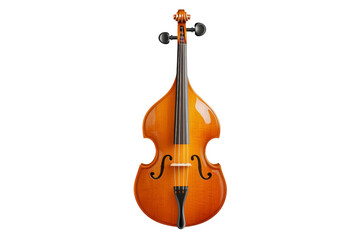 Fototapeta premium beautifully crafted orange cello with glossy finish, showcasing its elegant curves and fine details, perfect for music lovers and musicians alike