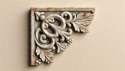 Luxury Gold Baroque Ornament Frame & Corner Design – Vintage Floral Filigree Border