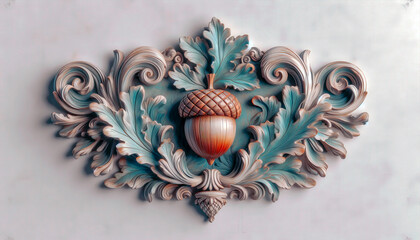 Naklejka premium Luxury Gold Baroque Ornament Frame & Corner Design – Vintage Floral Filigree Border