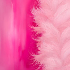 Obraz premium Abstract pink background with a soft gradient and blurred feather texture. Modern and elegant design for wallpapers, banners or website backgrounds.