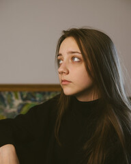 portrait with a beautiful girl