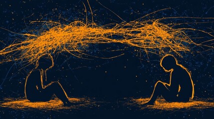 Shared Thoughts, Abstract Connection of Two Souls