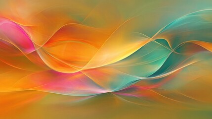 Fototapeta premium Abstract Multicolored Swirls: Dynamic interplay of colors in a flowing pattern