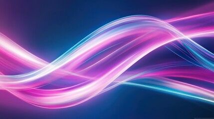 Naklejka premium Abstract Pink and Blue Light Wave Swirls