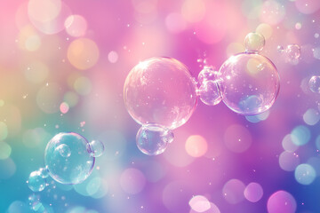 Abstract background with overlapping circles and swirls in pastel colors.