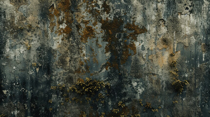 textured wall covered in moss and vines, showcasing natural decay and beauty. colors blend earthy tones with hints of green, creating rustic and organic feel
