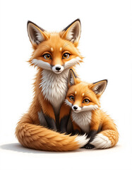 Fototapeta premium Wild Elegance: Fox