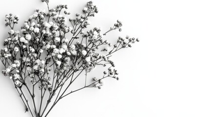 Delicate white flowers arrangement minimalist photography indoor space aesthetic mood soft lighting nature inspiration