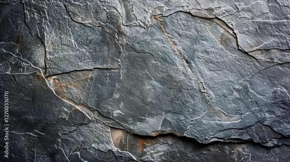 Poster textured dark slate stone surface with natural patterns and lines