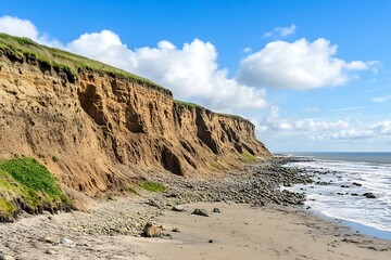 Coastal Cliff and Beach Scenery