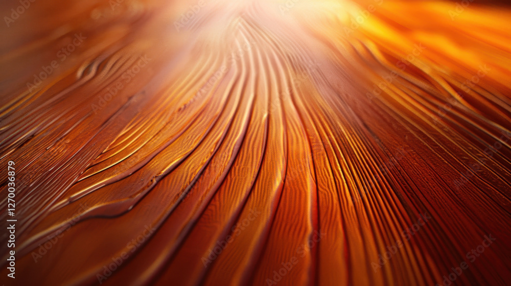 Poster close up of textured wooden surface with warm tones and flowing patterns, creating natural and invit