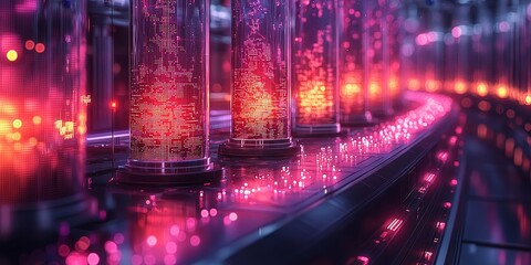 Obraz premium Advanced Facility Using AI to Create Custom Medications 