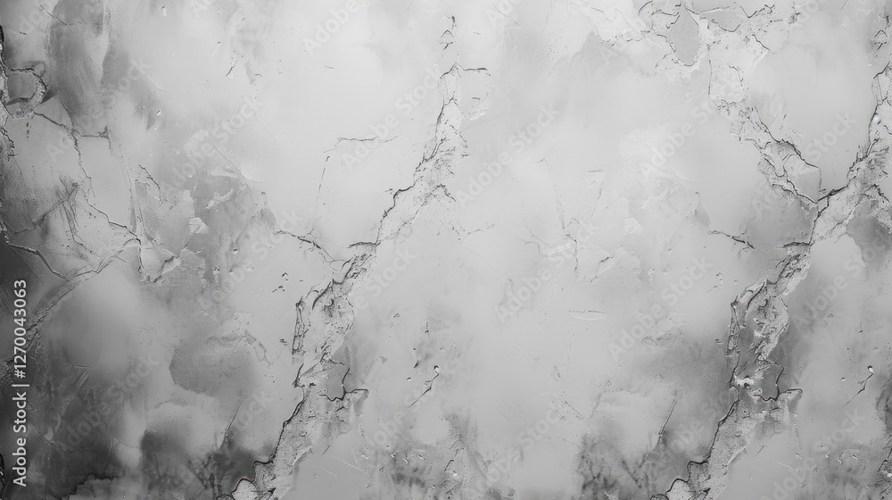 Poster textured gray background with marbled appearance, featuring cracks and smooth finish that adds depth