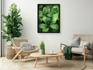 A lively indoor decoration capturing the essence of nature.