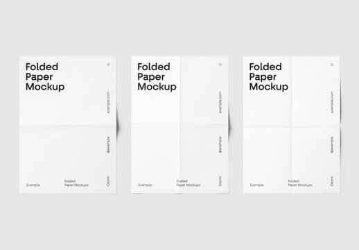Folded Paper Mockups