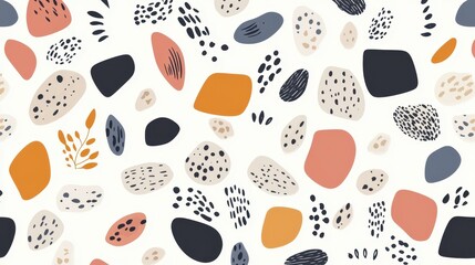 Explore stylish vector brush strokes and handdrawn designs, featuring organic shapes in neutral tones for vibrant art.
